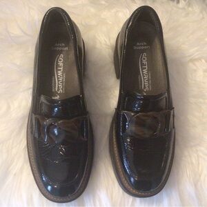 SOFTWAVES Metallic Loafers Size 38